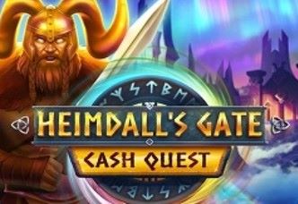 Visual reflecting the majestic and mysterious atmosphere of the 'Heimdall's Gate' game originating from Nordic mythology.